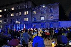 Solidarni z Ukrainą. Manifestacja w Krakowie 