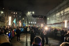 Solidarni z Ukrainą. Manifestacja w Krakowie 
