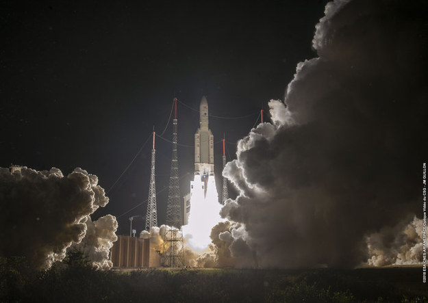 Sonda BepiColombo wyrusza w kierunku Merkurego z bazy kosmicznej Kourou. /2018 ESA-CNES-Arianespace /Materiały prasowe
