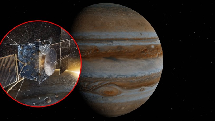 Sonda JUICE zbada naturę lodowych księżyców Jowisza. Czego dowiemy się o Ganimedesie? /Polska Agencja Kosmiczna (POLSA) /Pexels.com