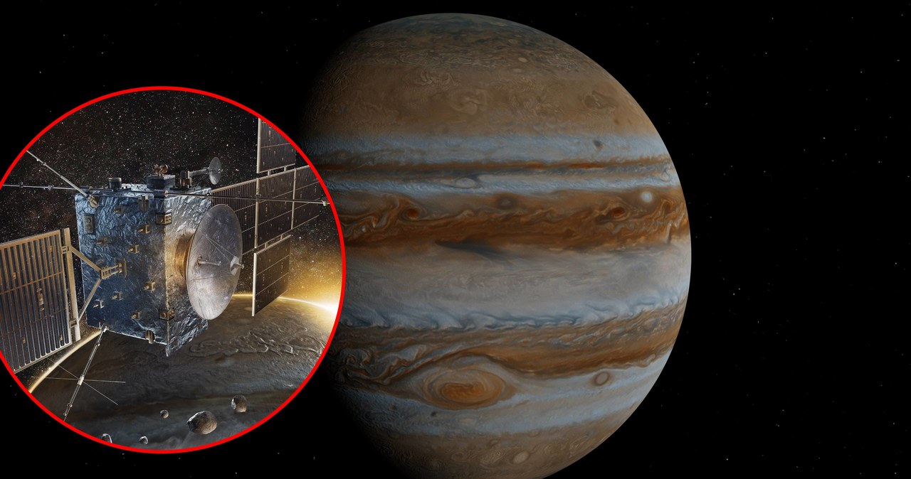 Sonda JUICE zbada naturę lodowych księżyców Jowisza. Czego dowiemy się o Ganimedesie? /Polska Agencja Kosmiczna (POLSA) /Pexels.com