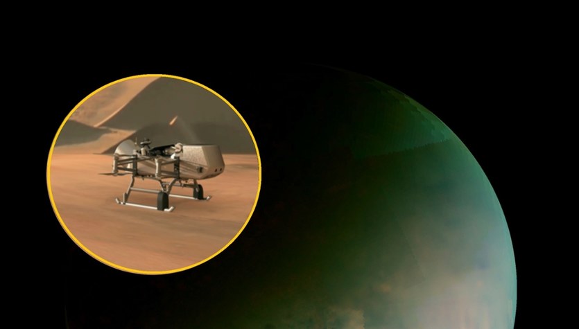 Sonda NASA poleci na Tytana. Wiropłat Dragonfly wygląda jak zwykły dron