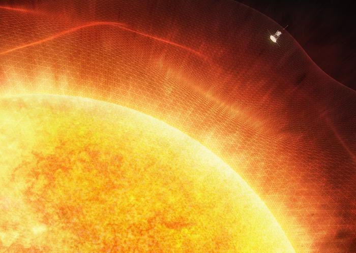 Sonda NASA Solar Probe wkracza w atmosferę Słońca. Wizja artystyczna /NASA /domena publiczna