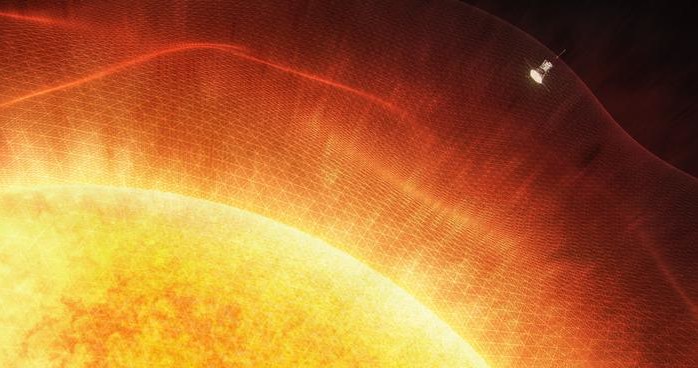 Sonda NASA Solar Probe wkracza w atmosferę Słońca. Wizja artystyczna /NASA /domena publiczna