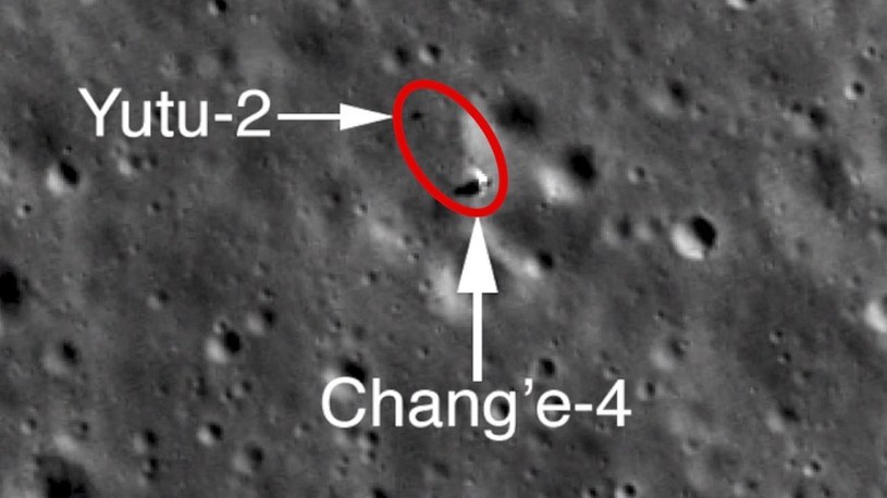 Sonda NASA wykonała kolejne zdjęcia chińskiego lądownika i łazika na Księżycu /Geekweek