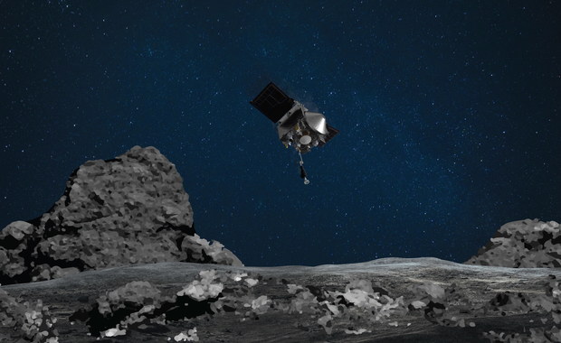 Sonda OSIRIS-REx pobrała próbkę asteroidy Bennu. Zobacz ten moment!