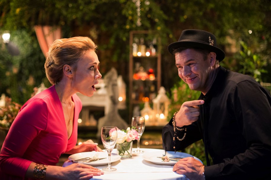 Sonia Bohosiewicz i Tomasz Karolak na planie filmu /Fot. Ola Grochowska /Materiały prasowe