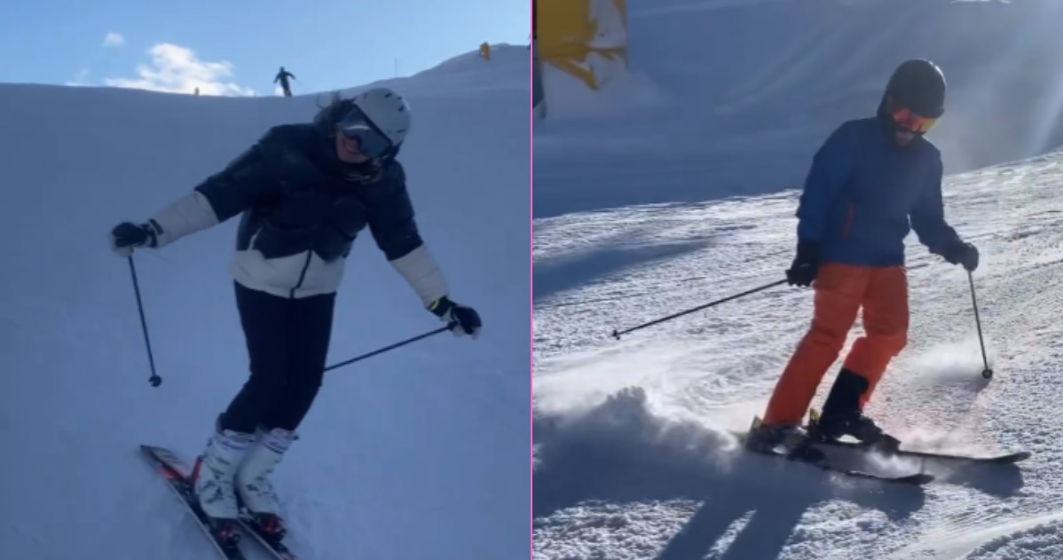 Sonia Bohosiewicz na nartach z byłym mężem i dziećmi /@soniabohosiewicz /Instagram