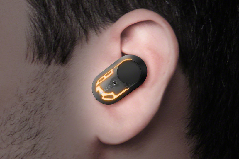 Sony WF 1000XM3 - przekrój techniczny wnętrza słuchawki /materiały prasowe