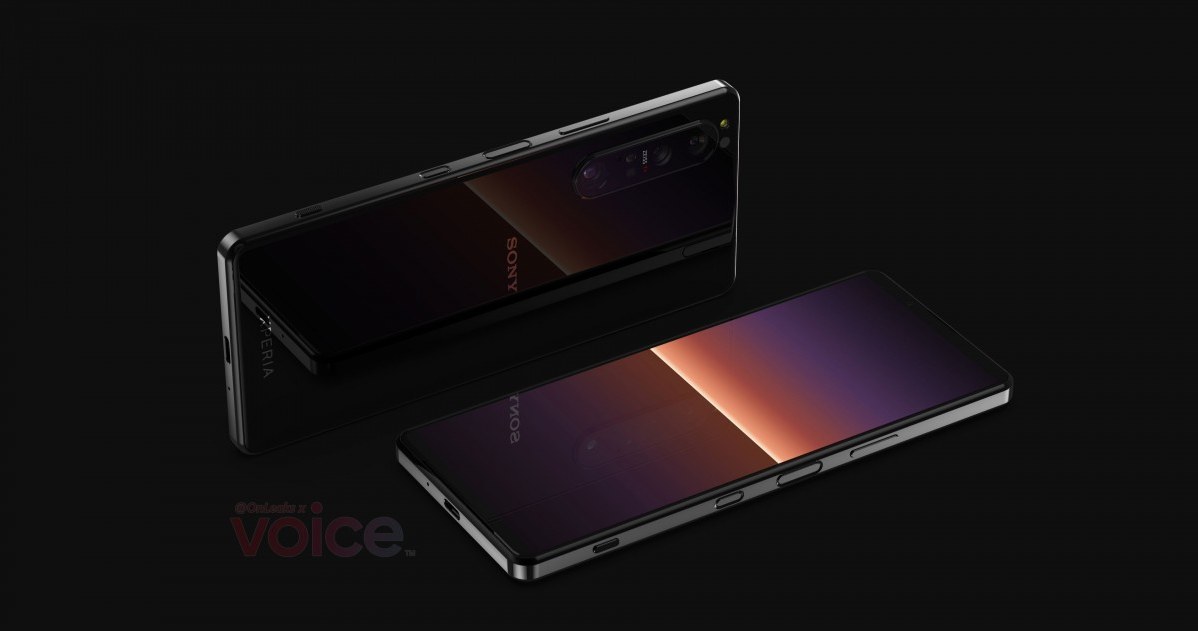 Sony Xperia 1 III render / fot. @onleaks /materiał zewnętrzny