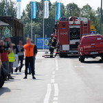 Sosnowiec: Wybuch butli gazowej na parkingu. Jedna osoba ranna