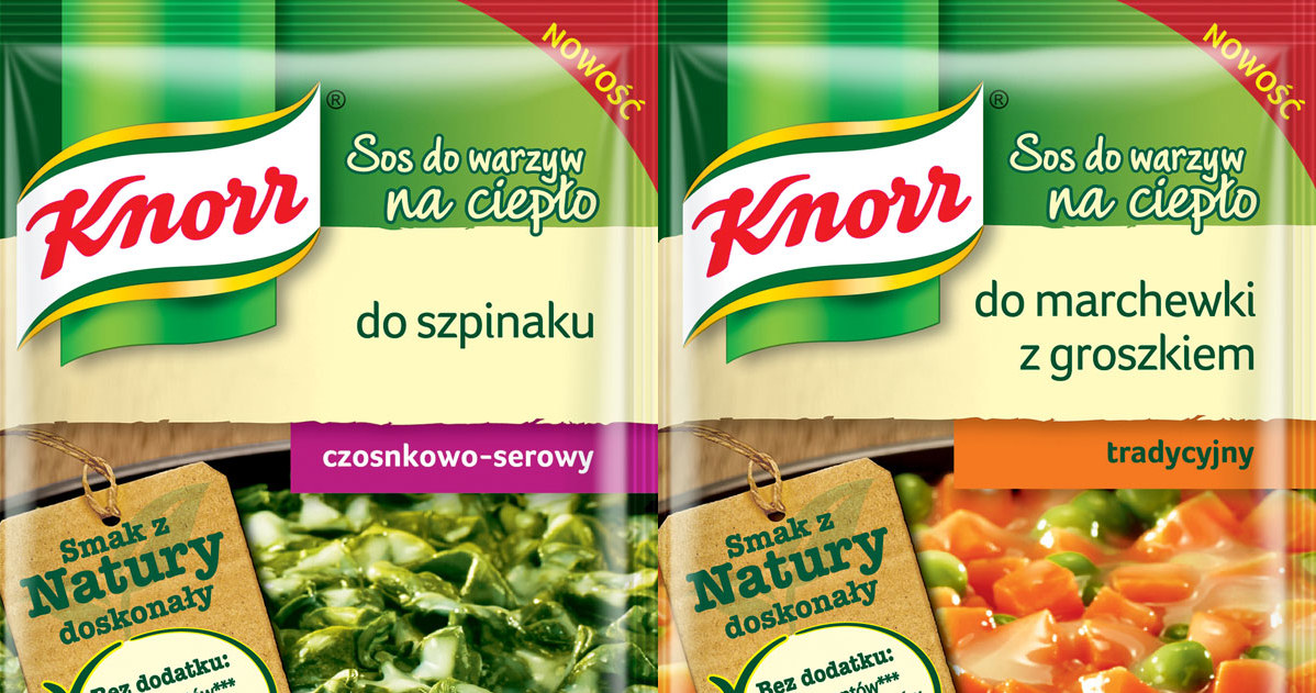 Sosy do warzyw na ciepło Knorr /materiały prasowe