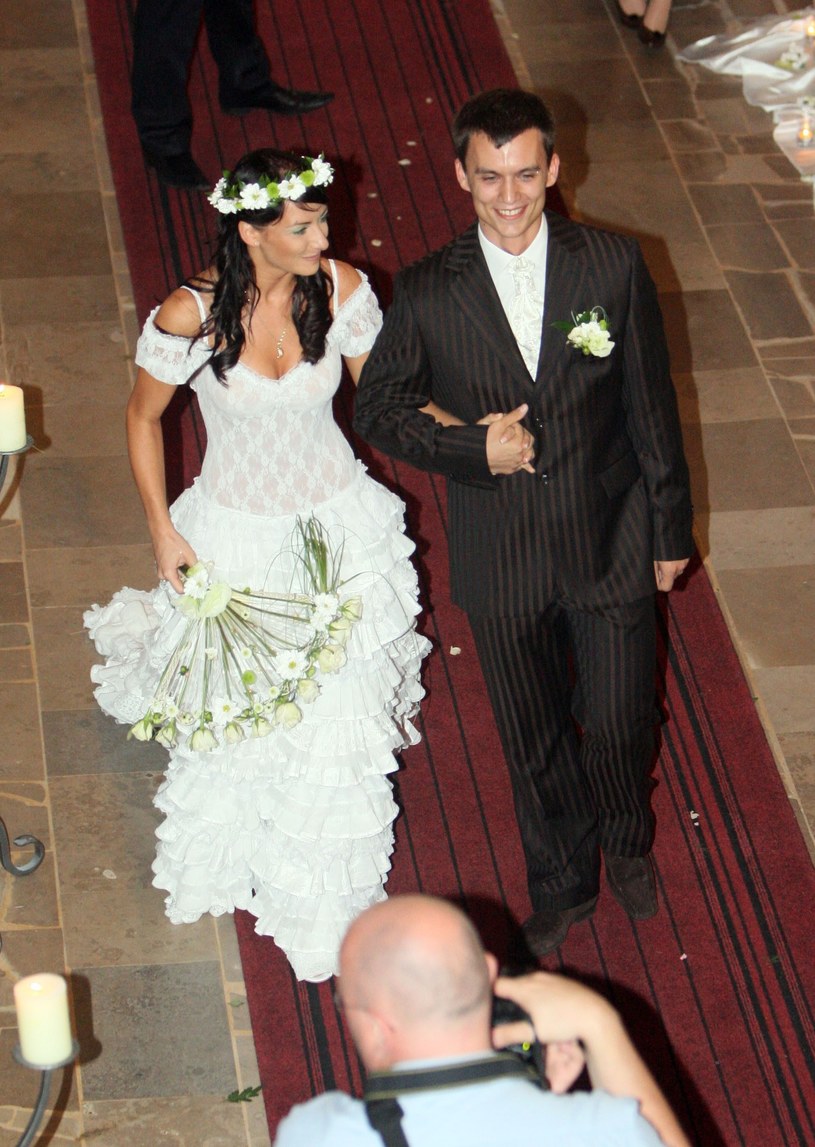 Soszyńska i Michno pobrali się w 2007 roku /Łukasz Ostalski /Reporter