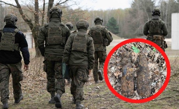 Spacerował po lesie, gdy natrafił na niewybuchy. Na miejsce wezwano saperów