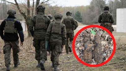 Spacerował po lesie, gdy natrafił na niewybuchy. Na miejsce wezwano saperów