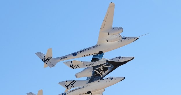 SpaceShipOne oraz SpaceShipTwo /AFP