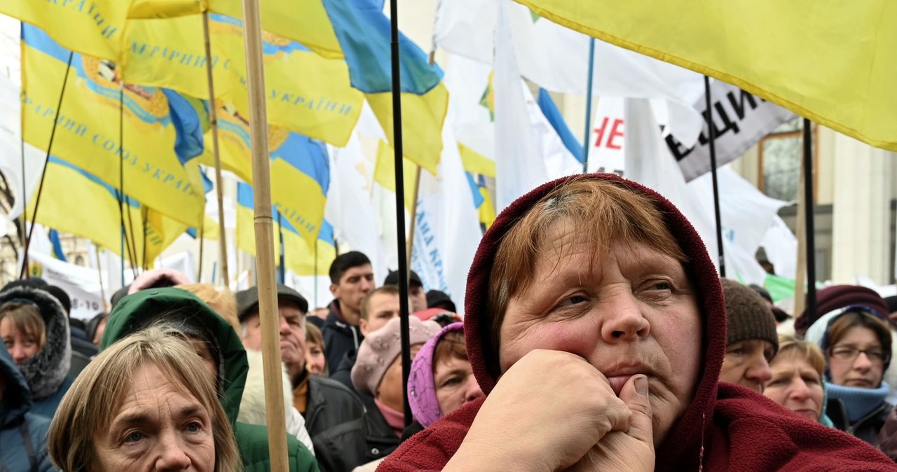 Spada ilość obywateli Ukrainy /AFP