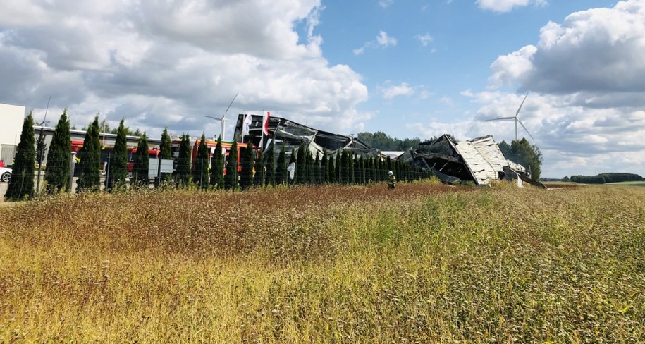 Spalona hala /Agnieszka Wyderka /RMF FM