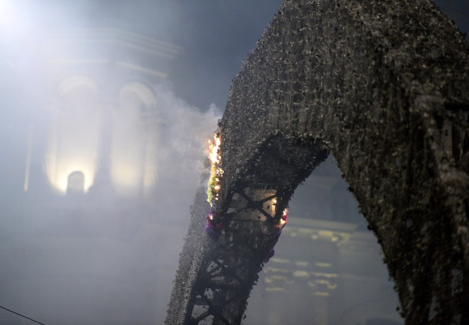 Spalona "Tęcza" /Jacek Turczyk /PAP