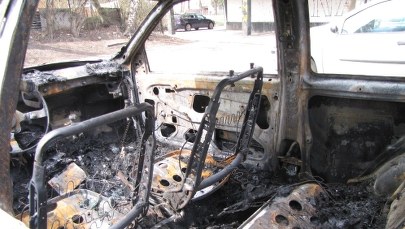 Spalone auta to wynik porachunków łódzkich kiboli?