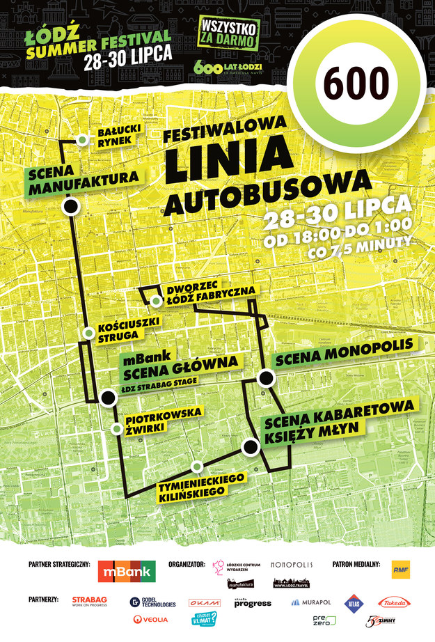 Specjalna linia autobusowa na 600. urodziny Łodzi /ZDiT Łódź /Materiały prasowe