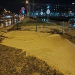 Specjalny beton trafi pod torowisko. Akcja na Placu Centralnym dobiega końca