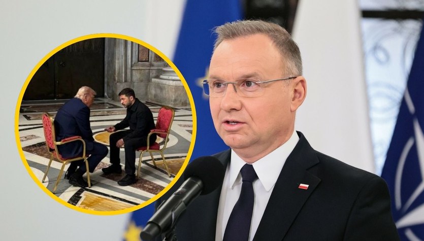 "Specyficzny duch w bazylice". Duda o spotkaniu Zełenskiego z Trumpem 