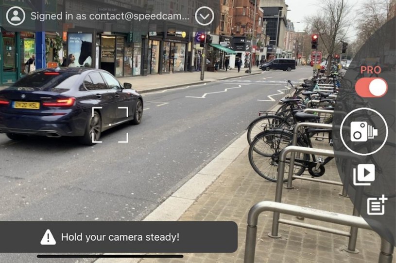 Speedcam Anywhere to aplikacja na smartfona czy tablet z Androidem, która działa jak fotoradar /Informacja prasowa
