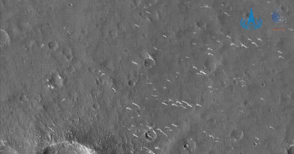 Spektakularne zdjęcie Marsa zrobione przez sondę Tianwen-1 /materiały prasowe