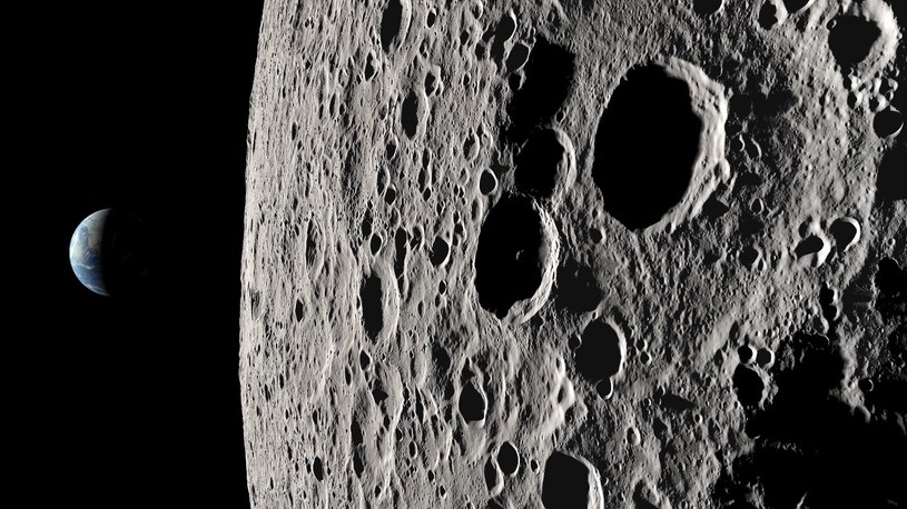 Spektakularny widok na niewidoczną z Ziemi stronę Księżyca z misji Apollo 13 (film) /Geekweek