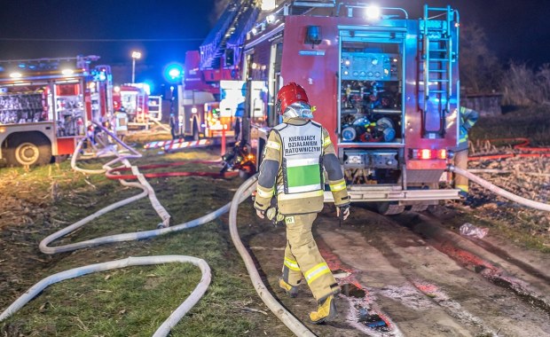 Spłonął budynek dawnego pensjonatu. Straty są ogromne
