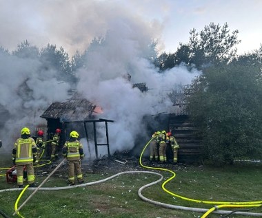 Spłonął drewniany dom. W środku zwłoki mężczyzny