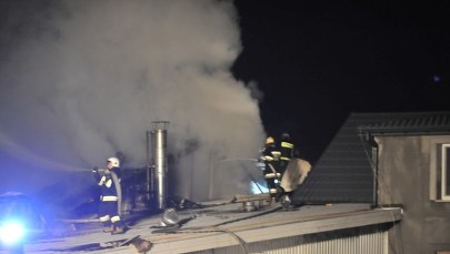 Spłonęła fabryka rajstop w Malanowie koło Konstantynowa Łódzkiego