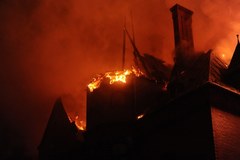 Spłonęło poddasze zabytkowego pałacu w Wąsowie