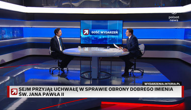 Spór o papieża w "Gościu Wydarzeń". RPO: Uchwała Sejmu nie ma mocy prawnej 