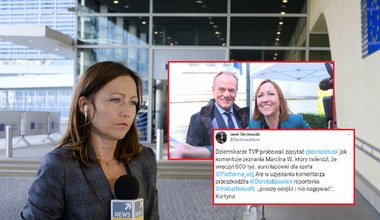 Spór TVP i korespondentki Polsat News. Chodzi o rozmowę z Tuskiem