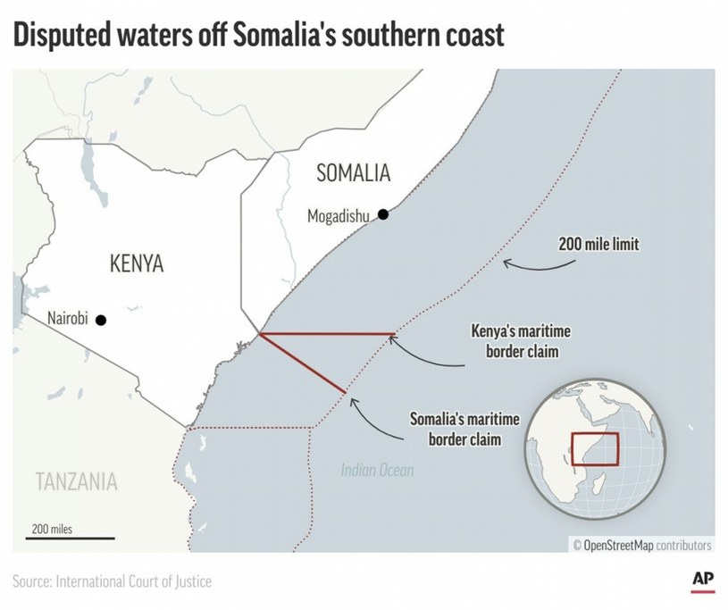 Sporne terytorium zostało przyznane Somalii /AP/Associated Press/ /East News
