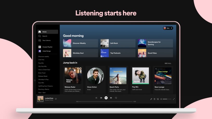 Spotify na desktopy w końcu otrzymuje miniodtwarzacz. /Spotify /materiały prasowe