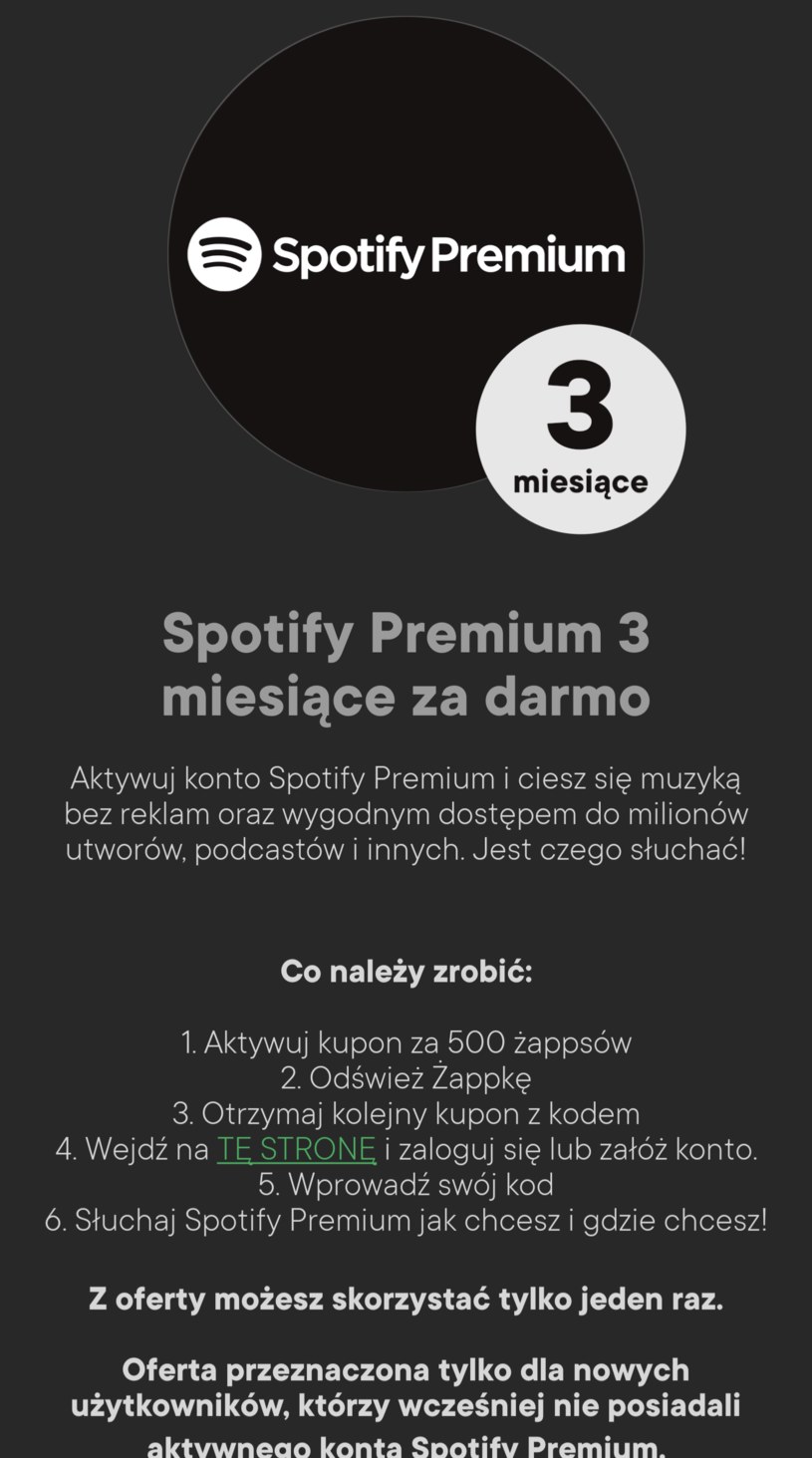 Spotify Premium w Żabce. /Żabka /materiał zewnętrzny