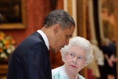 Spotkanie Baracka Obamy z brytyjską rodziną królewską
