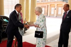 Spotkanie Baracka Obamy z brytyjską rodziną królewską