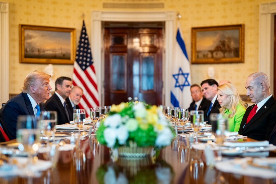 Spotkanie Donalda Trumpa z Benjaminem Netanjahu /EPA/AL DRAGO / POOL /PAP/EPA