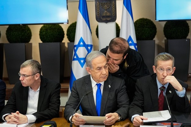 Spotkanie gabinetu Benjamina Netanjahu /Ohad Zwigenberg / POOL /PAP/EPA
