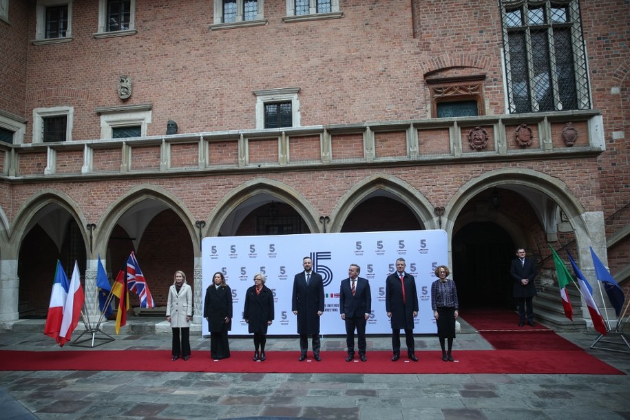 Spotkanie Grupy E5 w Krakowie //Łukasz Gągulski /PAP