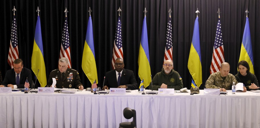 Spotkanie grupy kontaktowej ds. wsparcia obronnego Ukrainy w Ramstein /RONALD WITTEK /PAP/EPA