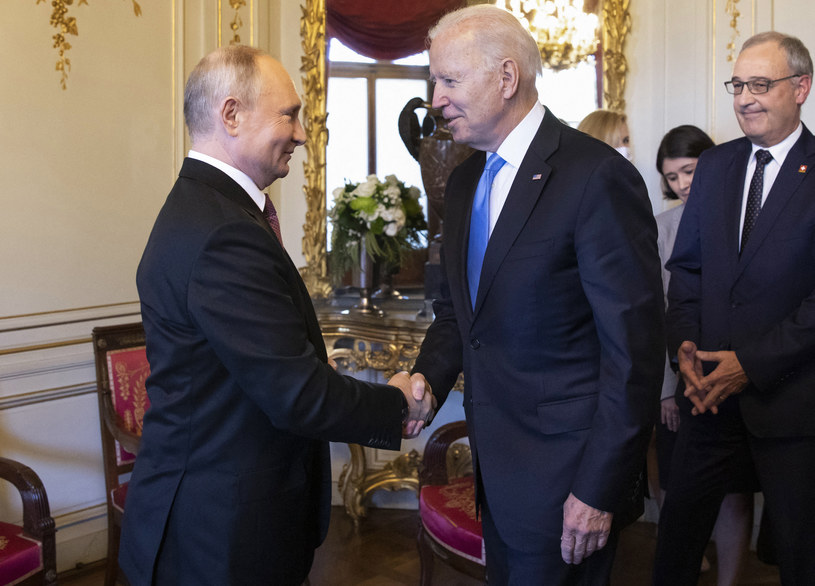 Spotkanie Joe Bidena i Władimira Putina w Genewie /PETER KLAUNZER / POOL / AFP /AFP