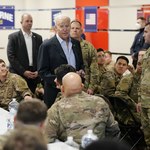 Spotkanie Joe Bidena z amerykańskimi żołnierzami w Polsce