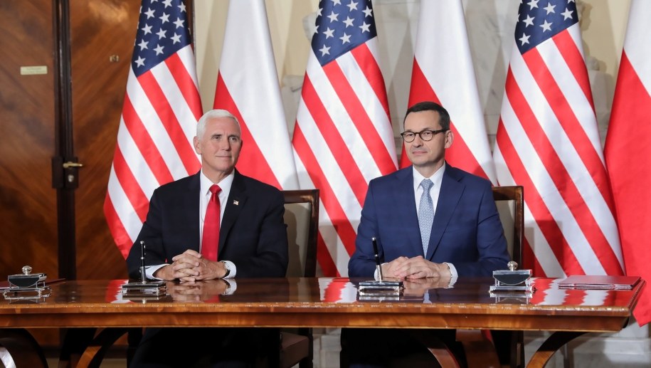 Spotkanie Mike'a Pence'a z premierem Mateuszem Morawieckim / 	Tomasz Gzell    /PAP