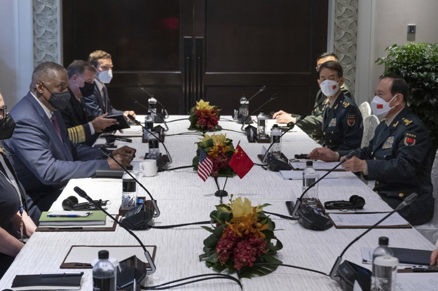 Spotkanie ministrów obrony USA i Chin - Singapur, 10 czerwca 2022 r. /CHAD J. MCNEELEY / Ministerstwo Obrony USA /PAP/EPA