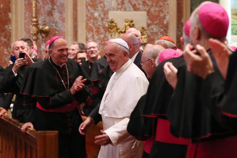 Spotkanie papieża Franciszka z amerykańskimi biskupami /PAP/EPA